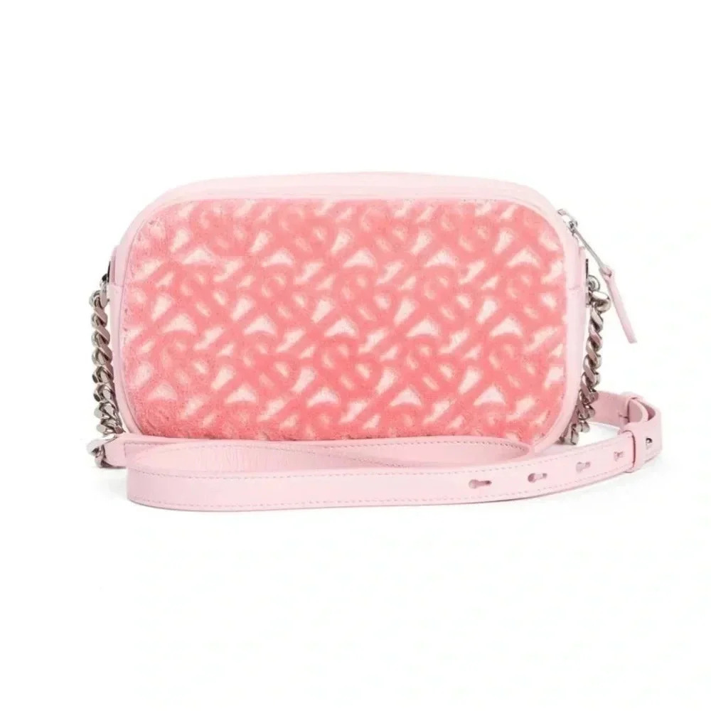 Burberry Mini Lola TB Monogram Toweling Camera Crossbody Bag - Picture 3 of 16